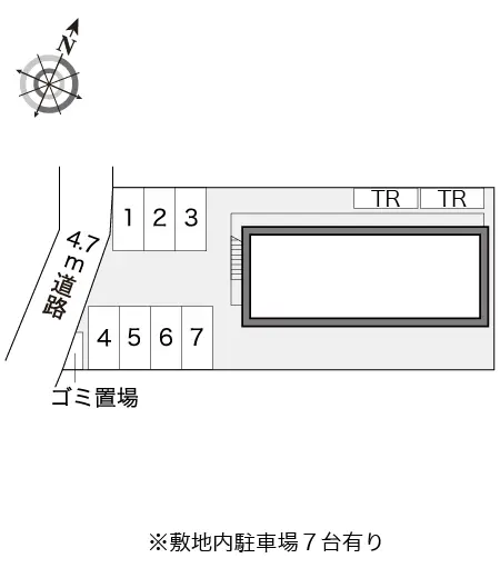 ★手数料０円★綾瀬市寺尾釜田１丁目　月極駐車場（LP）